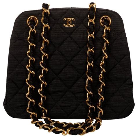 chanel black and gold handbag|chanel quilted bag gold chain.